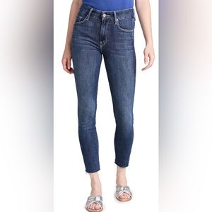 Mother HW Looker Ankle Jeans in Night Owl, 25